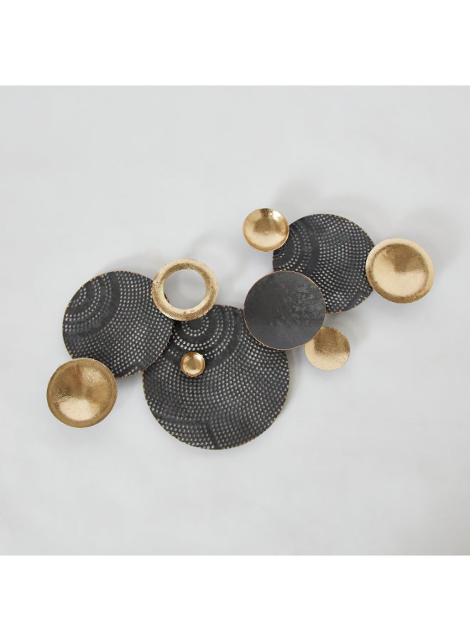 Home Box Tisso Metal Wall Decor - Gray and Gold - Image 5